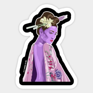 geisha Sticker